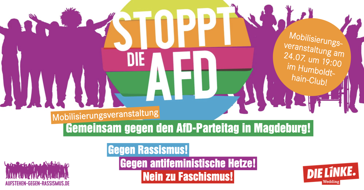 Gemeinsam gegen den AfD-Parteitag in Magdeburg!: Bezirksverband Mitte